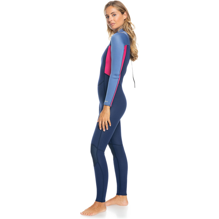 2024 Roxy Womens Prologue 4/3mm GBS Back Zip Wetsuit ERJW103154 - Dark Denim